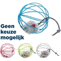Trixie muis in traliebal pluche assorti - Speelgoed kat Trixie