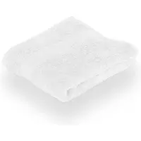 Tiseco Home Studio - Badhanddoek EDEN - SET/2 - 100% bio katoen - 500 g/m2 - met ophanglus - bio katoen - superzacht en zeer absorberend - 50x100 cm - Wit