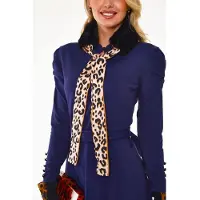 Voodoo Vixen - Annie Faux Fur Kraag - Zwart