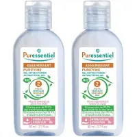 Puressentiel Zuiverende Antibacteriële gel met 2 Plantaardige Oliën Set van 2 x 80 ml
