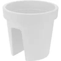 Basic Ronde Balkonbak 28 cm Wit