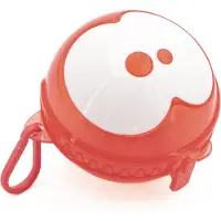 FruitFriends - Appeldoos Rood - Lunchbox voor School - Kunststof Vershouddoos - Clipsluiting - 11x11x11cm