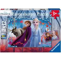 Ravensburger Puzzles 2 x 12 pièces Voyage vers l'inconnu Disney Frozen La Reine des Neiges 2
