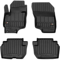Frogum - No.77 - Automatten 3D - Geschikt voor MITSUBISHI OUTLANDER III HYBRIDE (vanaf 2014) - 4-delig - TPE Rubber - Zwart