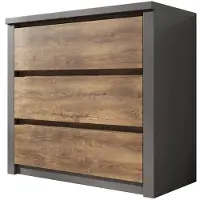 Meubella Dressoir Monaco - Eiken - Grijs - 90 cm