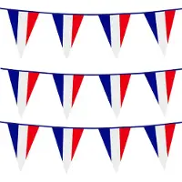 Boland 3x Stuks Boland PE vlaggenlijn - 10m - France - Frankrijk Thema - Vlaggenlijnen