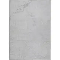 vidaXL Vloerkleed IZA laagpolig Scandinavisch 160x230 cm grijs