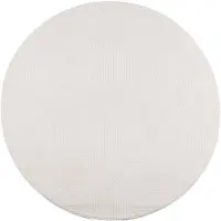 vidaXL Vloerkleed IZA laagpolig Scandinavisch Ø 200 cm crèmekleurig