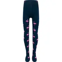 Ewers Maillot Meisjes - Donkerblauw & Roze Flamingo's - Elastisch-134/146