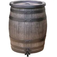 Meuwissen Agro Roto regenton 50 liter dia. 42 x h.54 cm bruin 3/4' messing ingang tap