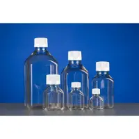 Nest - Vierkante voorraadfles - PET - 500ml - Food grade - Steriel - Gegradueerd - Met schroefdop - 8 stuks