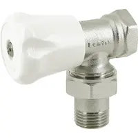 Bonfix Radiatorkraan 1/2" haaks met koppeling