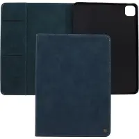CASEME Bookcase hoesje - Tabletcase met pasjeshouder - Groenblauw - Geschikt voor: Apple iPad Pro 11 (2022) / iPad Pro 11 (2021) / iPad Pro 11 (2020)