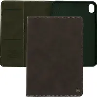 CASEME Bookcase hoesje - Tabletcase met pasjeshouder - Donkerbruin - Geschikt voor: Apple iPad Mini 6 2021 (8.3 inch) & iPad Mini 7 (2024)