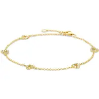 Blush Armband van 14 karaat geelgoud met zirkonia 2211YZI