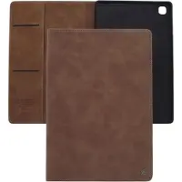 CASEME Bookcase hoesje - Tabletcase met pasjeshouder - Lichtbruin - Geschikt voor: Samsung Galaxy Tab A7 lite