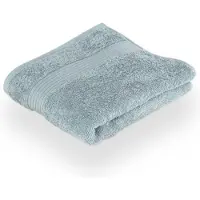 Tiseco Home Studio - Badhanddoek EDEN - SET/3 - 100% bio katoen - 500 g/m2 - met ophanglus - bio katoen - superzacht en zeer absorberend - 50x100 cm - Blauw