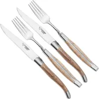 Laguiole En Aubrac CCF99GOIHL, 4-delige bestekset, eikenhout