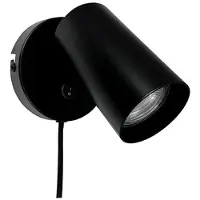 Dyberg Larsen Wandlampe , Modern, dimbare, Zwart, Woonkamer, Metaal, Designer