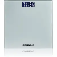 Grundig Digitale Personen Weegschaal - Weegschaal tot 180kg - Personenweegschaal meet in kg/lb - Precisieweegschaal tot 500gr Nauwkeurig - met Digitaal Display - Zwart - Glas