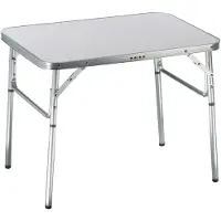 24.Se Campingtafel – Opvouwbare Vouwtafel – 2 Hoogtes – 75 x 55 x 25-59 cm – Aluminium