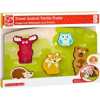 Hape Forest Animals Touch Puzzle Geel Kinderen