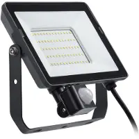 Philips Breedstraler Projectline - Zwart - 50w - 4500lm - Warm Wit - Ip65 - Met Bewegingssensor