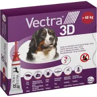 VECTRA 3D Spot-On Oplossing voor Honden van +40 kg 3x8 ml Pipetten