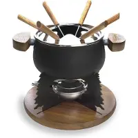 Cosy & Trendy 4292575 Fondueset Zwart - 2 L