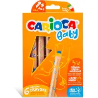 Carioca BABY 1+ 3in 1 JUMBO KLEURWASKRIJTJES/6