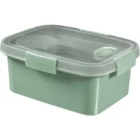 Curver Smart To Go Eco Lunchbox - 1,2 liter + Bestekset + Sauscup - Eco Groen