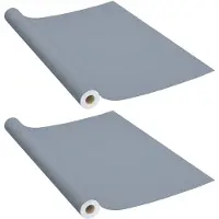 vidaXL Meubelfolies zelfklevend 2 st 500x90 cm PVC grijs