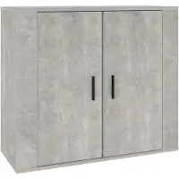 vidaXL Dressoir 80x33x70 cm bewerkt hout betongrijs
