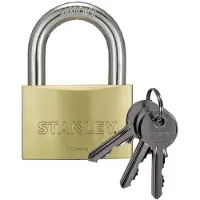 Stanley Hangslot | | 70 mm (Massief messing, 3 Sleutels, Buiten)