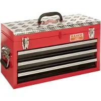 Bahco Metalen gereedschapskist met 3 lades | heavy-duty | 310 mm x 455 mm x 192 mm - 1484THD3RB
