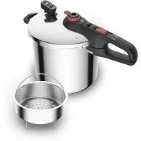 Tefal Secure Serie - Snelkoker - 8L - Inductiegeschikt - Veiligheidsfuncties