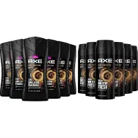 Axe Dark Temptation SET - Douchegel 6 x 250 ml & Deo Spray 6 x 150 ml