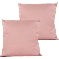 Anna's Collection Sierkussen voor binnen en buiten - 2x - oud roze - 45 x 45 cm - tuinkussen - Sierkussens
