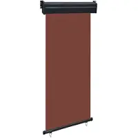 vidaXL Balkonscherm 85x250 cm bruin