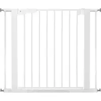 BabyDan Premier PLUS Klemhekje 86 t/m 93,3 cm Wit 2 spijlen aan 1 kant