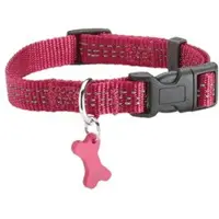 Bobby Halsband Reflectie - Sterke Reflecterende Roze Hondenhalsband met Veilige Kliksluiting