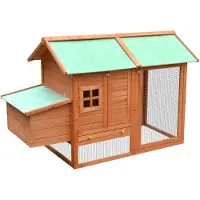 vidaXL Kippenhok 170x81x110 cm massief grenen- en vurenhout