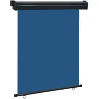 vidaXL Balkonscherm 145x250 cm blauw