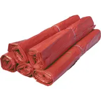 123schoon Afvalzakken rood 70 liter - 58x100cm T23 HDPE - Doos 500 stuks