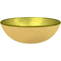 vidaXL Wasbak 35x12 cm gehard glas goudkleurig