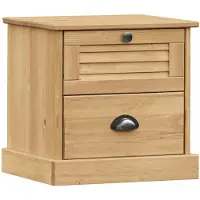 vidaXL Nachtkastje VIGO 42x35x42 cm massief grenenhout