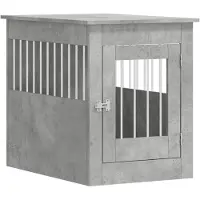 vidaXL Hondenkennel in meubelstijl, betonkleur, 55x80x68 cm, van houtvezel