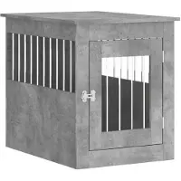 vidaXL Hondenkennel in meubelstijl, betonkleur, 55x75x65 cm, van houtvezel