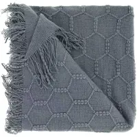 Unique living plaid fee 127x152cm grey