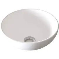 Sjithouse Furniture moon ronde waskom 27cm mat wit